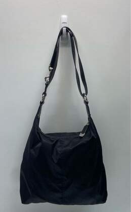 DKNY Black Nylon Zip Hobo SHoulder Tote Bag alternative image
