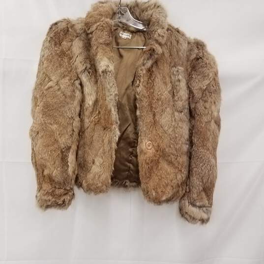 Vintage Real Rabbit Fur Coat Jacket