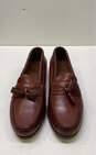 Allen Edmonds Brown Leather Maxfield Tassel Loafers Men's Size 11.5 image number 5