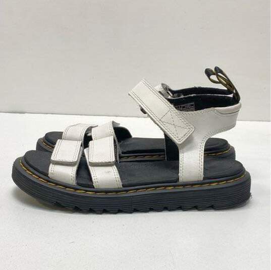 Dr. Martens Klaire J Black White Leather Ankle Strap Sandals Women's Size 5 image number 2