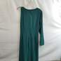Zara Women's Green Polyester Long One Sleeve Dress Size XL image number 2