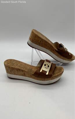 Michael Kors Womens Brown Bamboo Sandals Size 7M alternative image