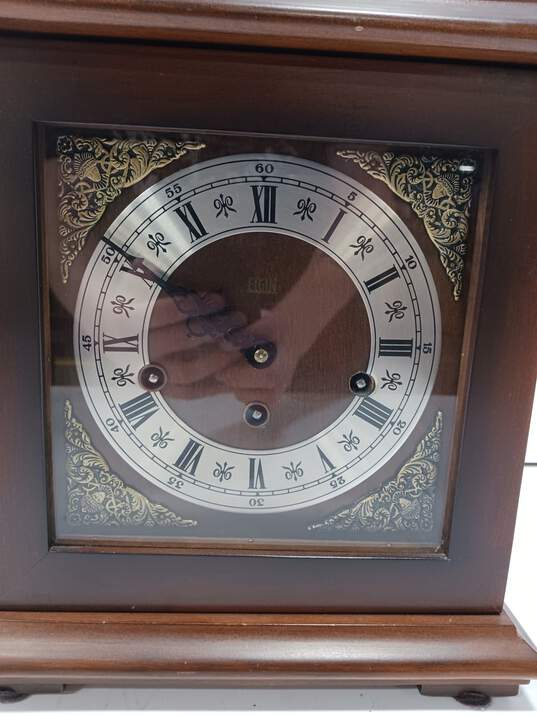 VINTAGE ELGIN MANTEL CLOCK w/ KEY image number 1