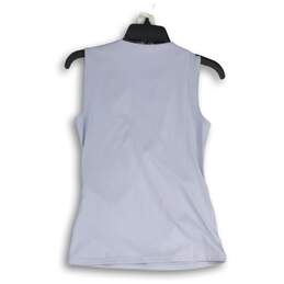 NWT Ann Taylor Womens Blue Sleeveless Surplice Neck Pullover Blouse Top Size S alternative image