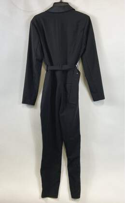 NWT We Wore What Womens Black Long Sleeve Belted One-Pieces Jumpsuit Size L alternative image