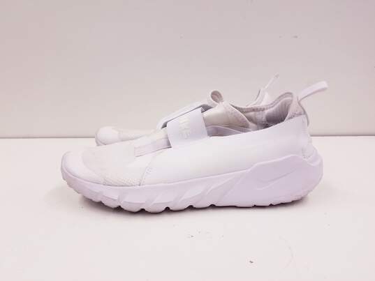 Nike Flex Runner 2 (GS) Athletic Shoes Triple White DJ6038-100 Size 6.5Y Women's Size 8 image number 4
