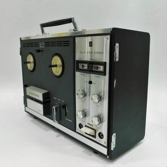 VNTG Concord 727 Reel-To-Reel Tapecorder w/ Built-In Speakers and Various Cables image number 3