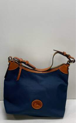 Dooney & Bourke Navy Blue Nylon Tote Bag