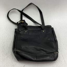 Frye Womens Tote Handbag Double Handle Outer Pockets Black Leather alternative image