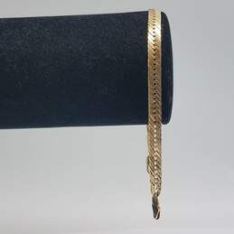 14k Gold 5mm Herringbone Bracelet 6.1g