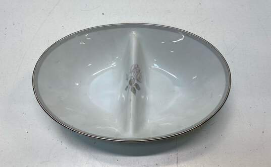 Noritake Horizon Porcelain Oval Divided / Serving Bowls Fine China 2pc Set image number 2