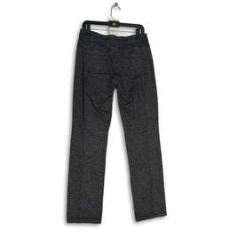 Womens Black Elastic Waist Zipper Pocket Drawstring Ankle Pants Size Small alternative image