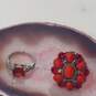 Assorted Red Toned Fashion Jewelry Lot of 8 image number 7