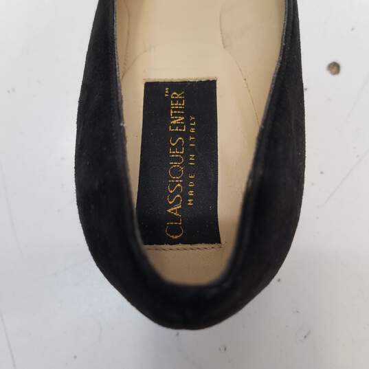 Classique Entier Black Suede Pump Heels Shoes Size 6.5 B image number 8