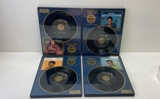 Framed 7" Records - Elvis Presley RIAA Certified Platinum Record Collectible image number 1