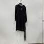 Kobi Halperin Womens Black White Printed Long Sleeve Tie Waist Shift Dress Sz 10 image number 1