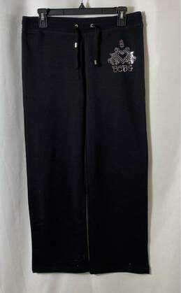 BCBGMaxazria Black Sequin Sweatpants - Size Petite Large
