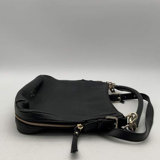 Kate Spade NY Womens Black Leather Jackson Street Mylie Zip Crossbody Bag image number 3