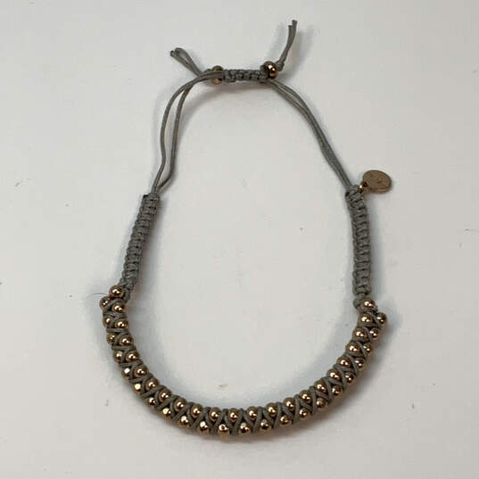 Designer Stella & Dot Gold-Tone Adjustable Cord Fashionable Beaded Bracelet image number 1