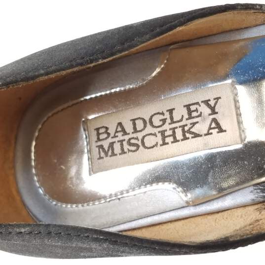 Badgley Mischka Women's Black Open Toe Heels Size 8 image number 7
