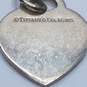 Tiffany & Co. Sterling Silver Heart Tag Block Letter "A" Pendant W/C.O.A 5.6g image number 5