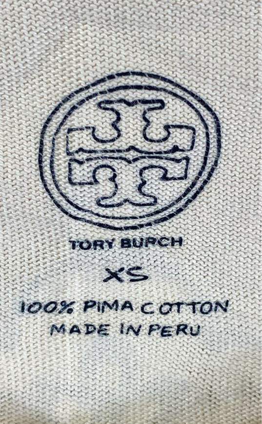 Tory Burch Womens Multicolor Pima Cotton Round Neck Mini Dress Size X Small image number 4