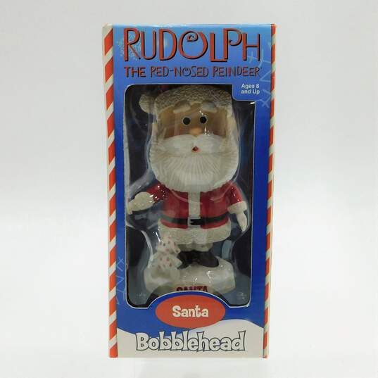 2002 Rudolph The Red Nosed Reindeer Bobbleheads Santa & Hermey image number 2