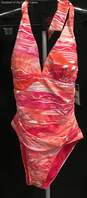 Ralph Lauren Calypso Pink + Coral Halter Swimsuit - size 6 w/ tag image number 1