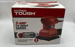 Hyper Tough 2Amp Belt Sander Red-Black Powers On Functional