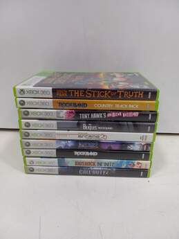 Bundle of 9 Microsoft Xbox 360 Video Games