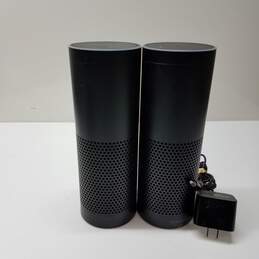 Lot of Two Amazon  Echo 1st Generation Smart Speakers