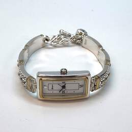 Designer Brighton Aspen Two-Tone Chain Strap Rectangle Analog Quartz Wristwatch alternative image