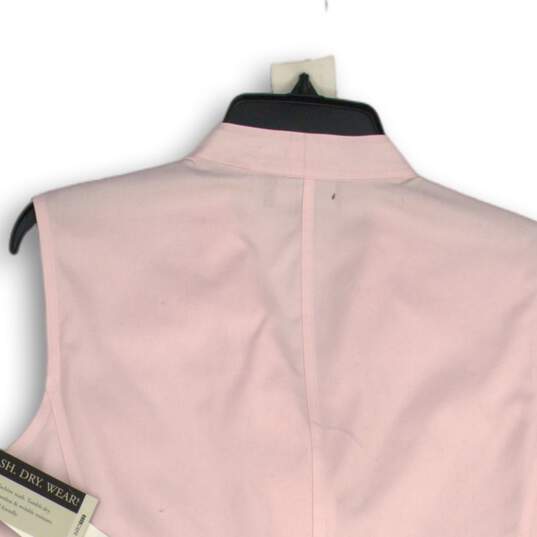 NWT Jones New York Womens Pink Sleeveless Button Front Blouse Top Size 18W image number 4