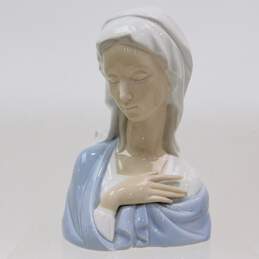 Vintage Lladro Madonna Virgin Mary Bust 4949 Bust Glossy