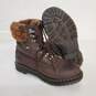 Dr Martens 1460 Serena Faux Fur Trim Brown Leather Boots Women's Size 8 image number 1