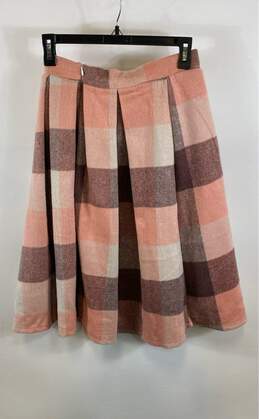 NWT Chicwish Womens Multicolor Wool Plaid Pleated Pull On A-Line Skirt Size S alternative image