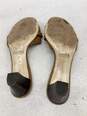 Coach Brown Leather Slide Sandals, Size 7B, Gold Buckle, Gently Worn image number 5