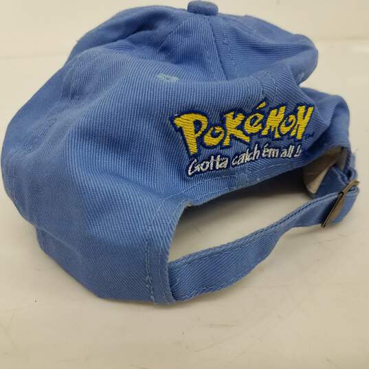 1990s Youth Pokemon Hat Gotta Catch 'Em All Nintendo Blue Cap image number 3