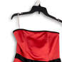 Womens Pink Strapless Back Zip Tie Waist Short A-Line Dress Size 9/10 image number 4