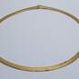 14K Gold Omega 5mm Wide 16" Choker Necklace 27.1g image number 3