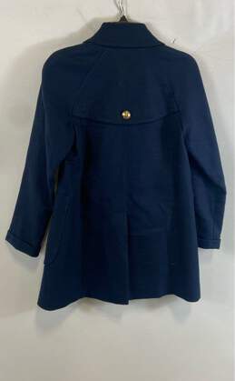 Juicy Couture Womens Blue Long Sleeve Double Breasted Pea Coat Size Medium alternative image
