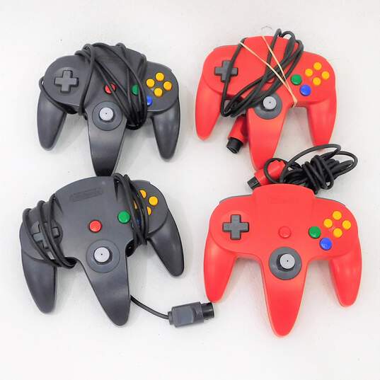 Nintendo 64 N64 Controllers Only Lot of 4 image number 1