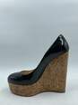 Authentic Christian Louboutin Black Wedge Pumps W 6 image number 2