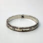Designer Brighton Silver-Tone Fashionable Engraved Bangle Bracelet image number 2
