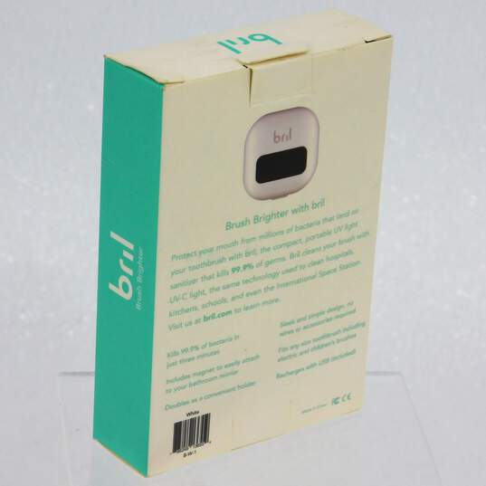Bril UV-C Toothbrush Sanitizer Portable Sterilizer Cover Holder IOB/NEW image number 2