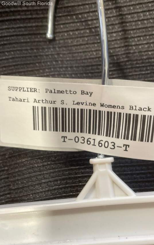 Tahari Arthur S. Levine Womens Black Print Skirt Size 6 With Tag image number 6