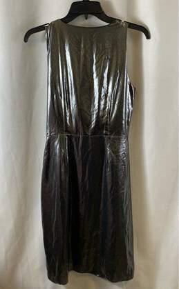 NWT INC International Concepts Womens Gunmetal Metallic Midi Sheath Dress Size 6 alternative image