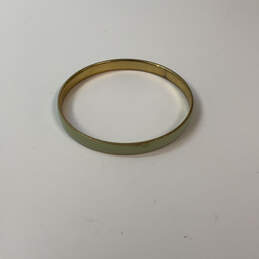 Designer J. Crew Gold-Tone Green Enamel Fashionable Bangle Bracelet alternative image