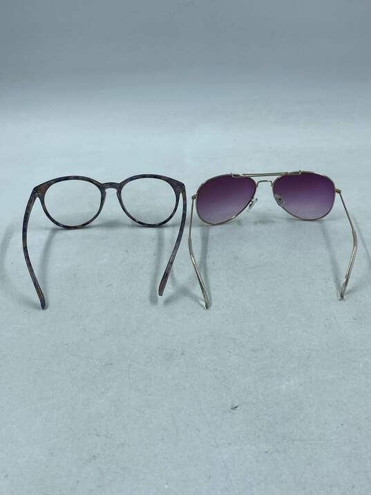 Lot of 2 Multicolor Sunglasses Women's - Size One Size image number 3