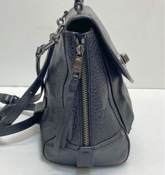 COACH F30525 Faye Buffalo Leather Black Backpack Bag image number 6